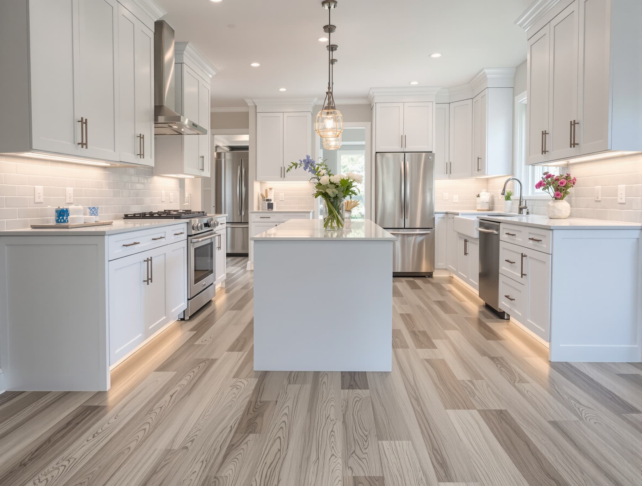 Waterproof LVP kitchen