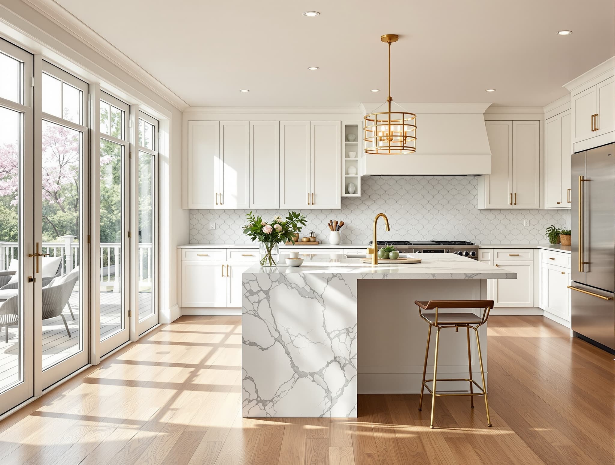 Tile sample wall · showroom